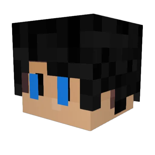 ALLAHBERKE Minecraft avatar head, 3D render