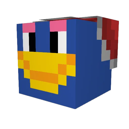 ALLAX_AKBAR Minecraft avatar head, 3D render