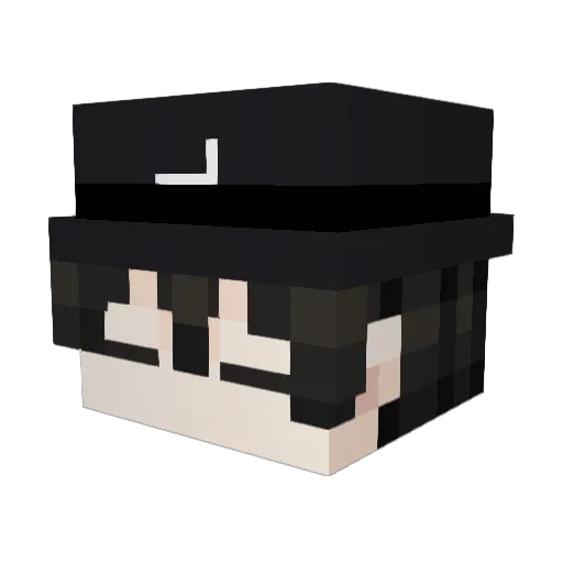 ALLForLovE Minecraft avatar head, 3D render