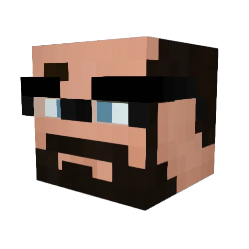 ALLON69 Minecraft avatar head, 3D render