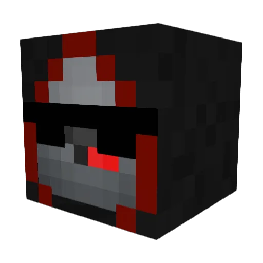 ALMkkk Minecraft avatar head, 3D render