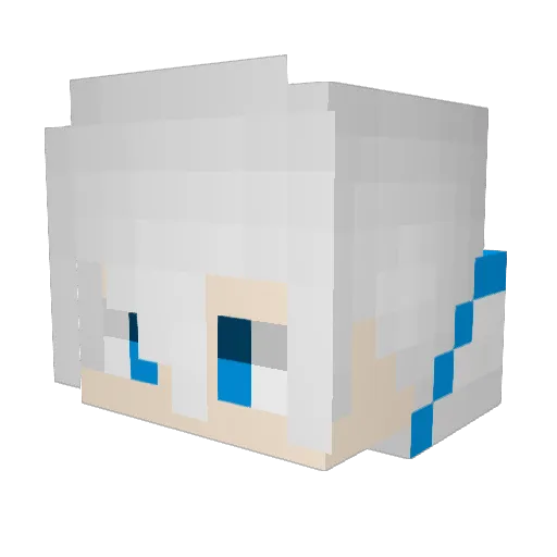 ALONEGG666 Minecraft avatar head, 3D render