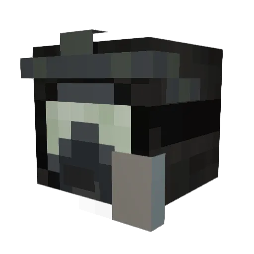 ALOelement Minecraft avatar head, 3D render