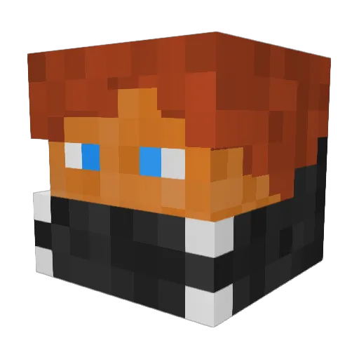 ALPHA59b Minecraft avatar head, 3D render