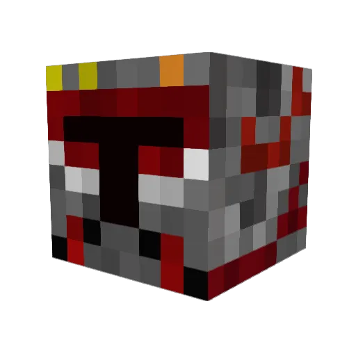 ALPHALOCUS Minecraft avatar head, 3D render