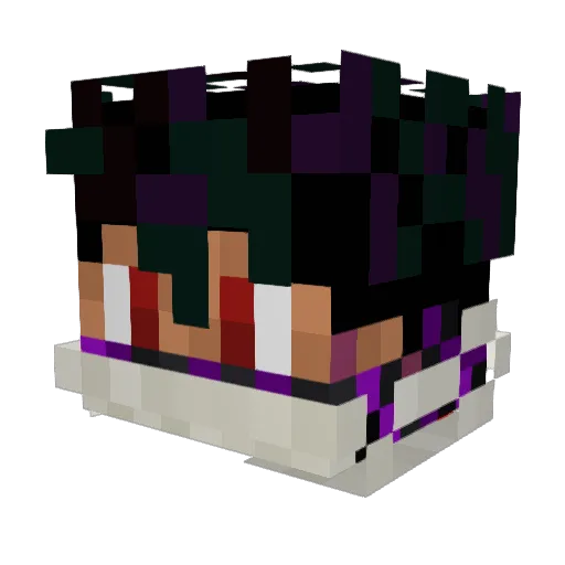 ALPHAT121 Minecraft avatar head, 3D render