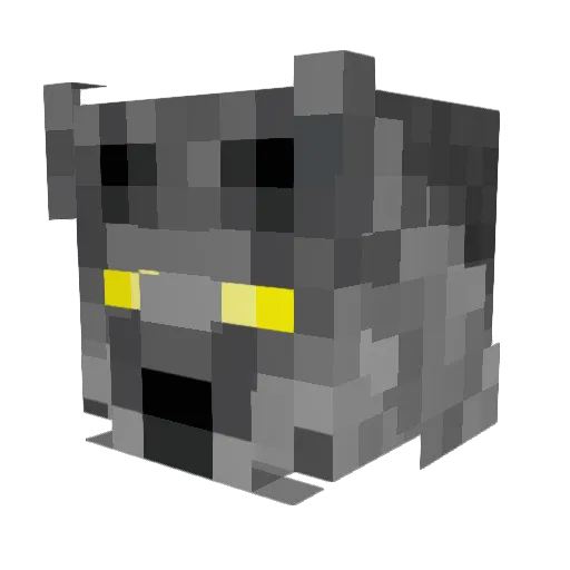 ALPHAWOLF5003 Minecraft avatar head, 3D render