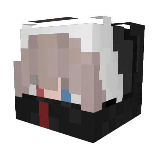 ALPHA__XD Minecraft avatar head, 3D render