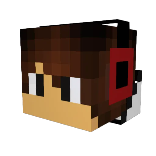 ALPHAbyGAYMER Minecraft avatar head, 3D render