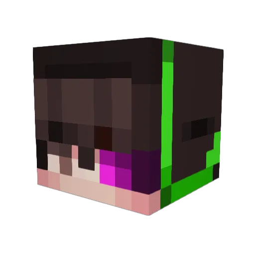 ALPHAlime706 Minecraft avatar head, 3D render