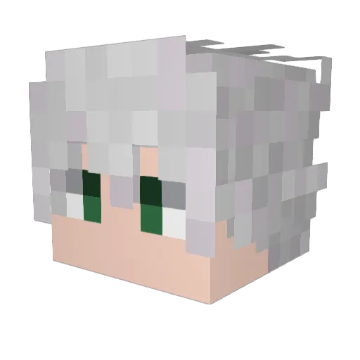 ALPHR3D0_ Minecraft avatar head, 3D render