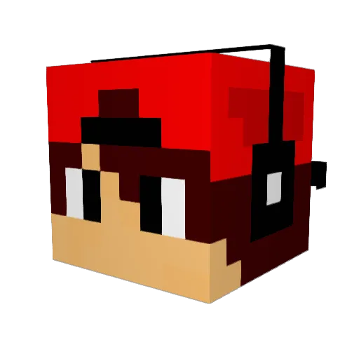 ALSHAMI7 Minecraft avatar head, 3D render