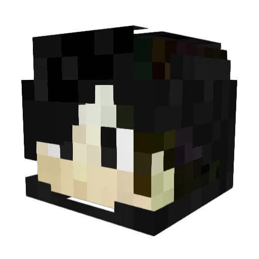 ALSMoore Minecraft avatar head, 3D render