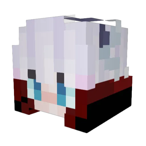 ALSTONWU Minecraft avatar head, 3D render