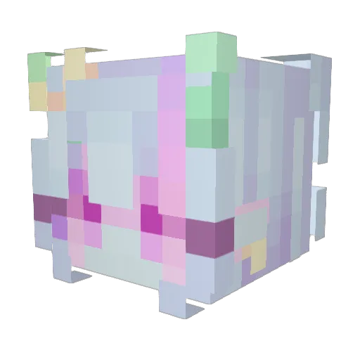 ALSTR0EMER1A Minecraft avatar head, 3D render
