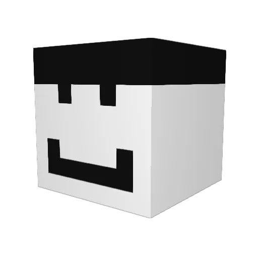 ALSUN_ Minecraft avatar head, 3D render