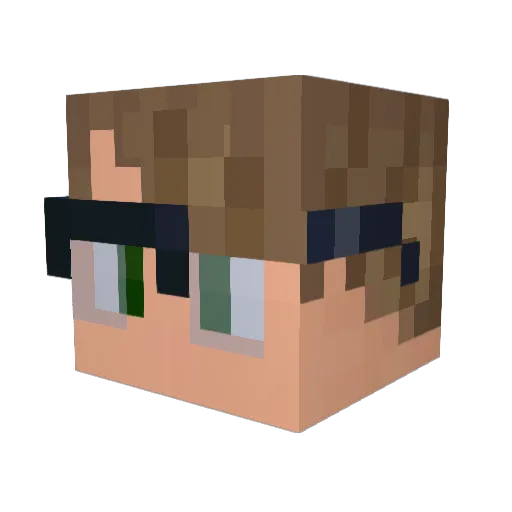 ALTCECT Minecraft avatar head, 3D render
