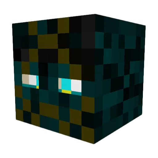 ALTEFORE1 Minecraft avatar head, 3D render