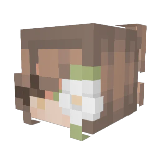 ALTVERSE Minecraft avatar head, 3D render