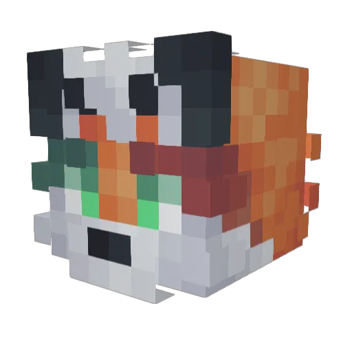 ALT_CTRL_F404 Minecraft avatar head, 3D render