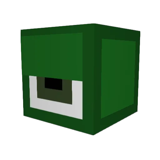 ALTiiC Minecraft avatar head, 3D render