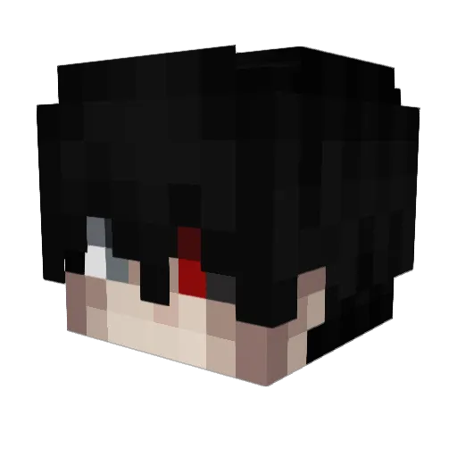 ALWahch Minecraft avatar head, 3D render