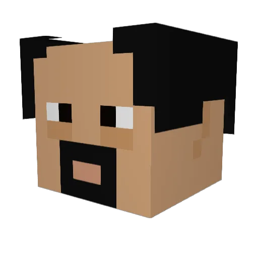 ALXGAMER_YT Minecraft avatar head, 3D render