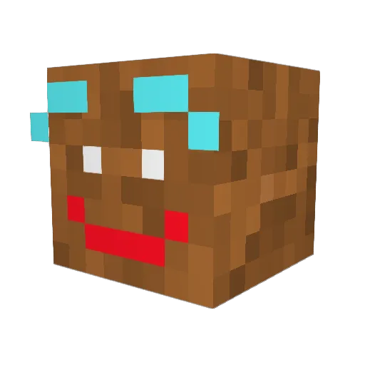 AL_GBURI Minecraft avatar head, 3D render