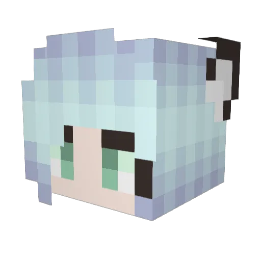 AL_Pig Minecraft avatar head, 3D render