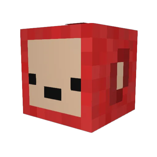 ALadleBitOfSoup Minecraft avatar head, 3D render