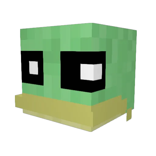 ALargeCupOfTea Minecraft avatar head, 3D render