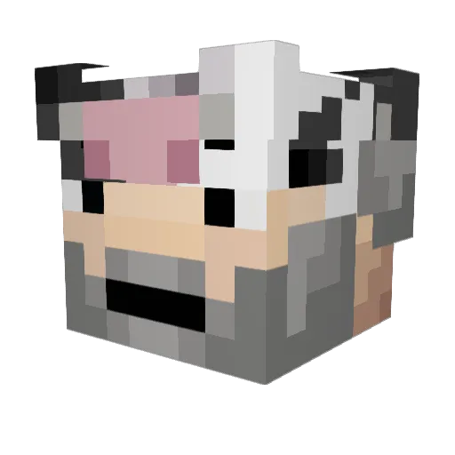 ALazyHippie Minecraft avatar head, 3D render