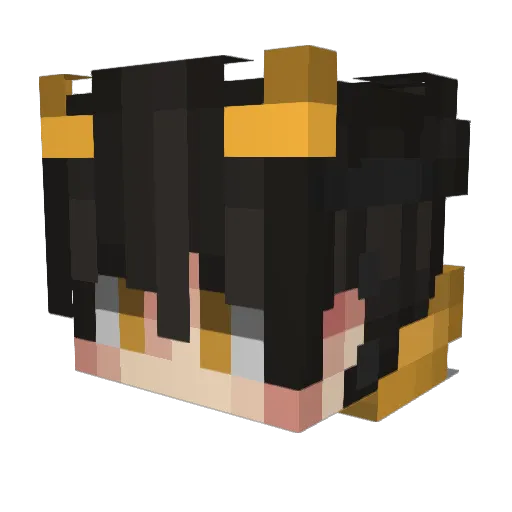 ALchevie3 Minecraft avatar head, 3D render