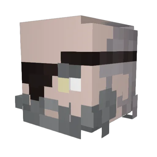ALex4040 Minecraft avatar head, 3D render