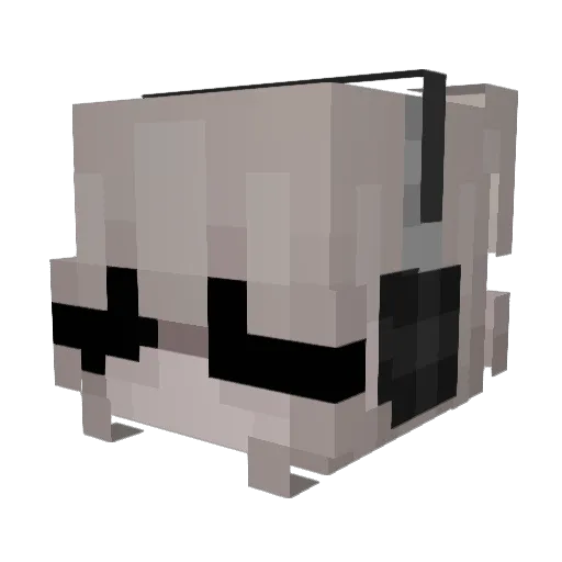 ALia776 Minecraft avatar head, 3D render