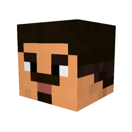 ALin0 Minecraft avatar head, 3D render