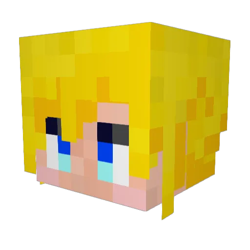 ALin_1209 Minecraft avatar head, 3D render