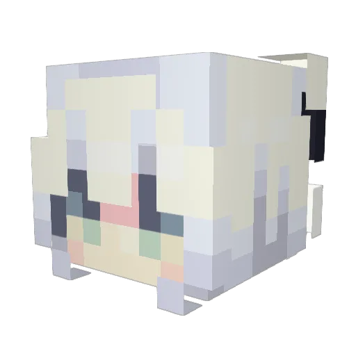 ALips3_ Minecraft avatar head, 3D render