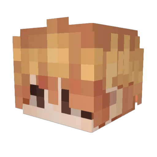 ALittleDemon16 Minecraft avatar head, 3D render