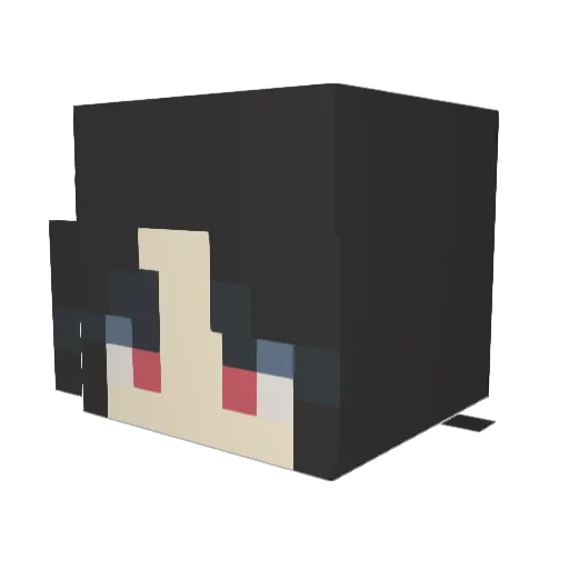 ALo1717 Minecraft avatar head, 3D render