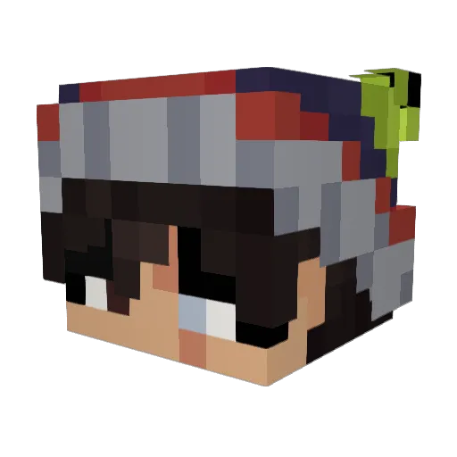 ALocalCryptid Minecraft avatar head, 3D render