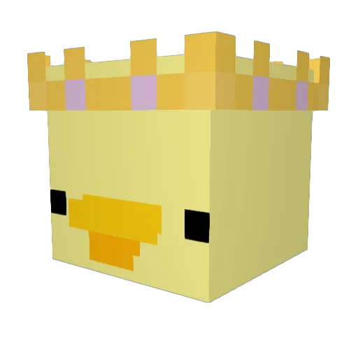 ALoneCubone Minecraft avatar head, 3D render