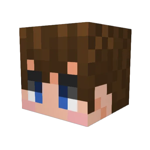 ALuMa69 Minecraft avatar head, 3D render