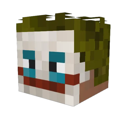 ALwinsh Minecraft avatar head, 3D render