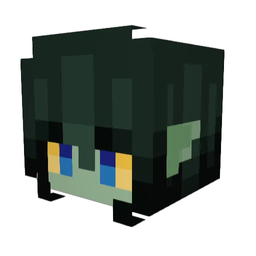 ALyingKitsune Minecraft avatar head, 3D render