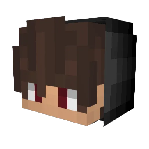 AM72 Minecraft avatar head, 3D render