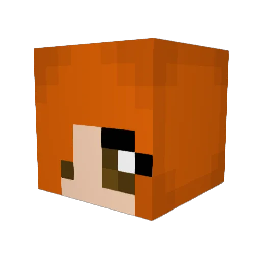 AMAFFG Minecraft avatar head, 3D render