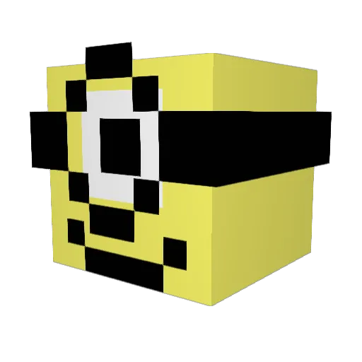 AMAGERIKANER Minecraft avatar head, 3D render