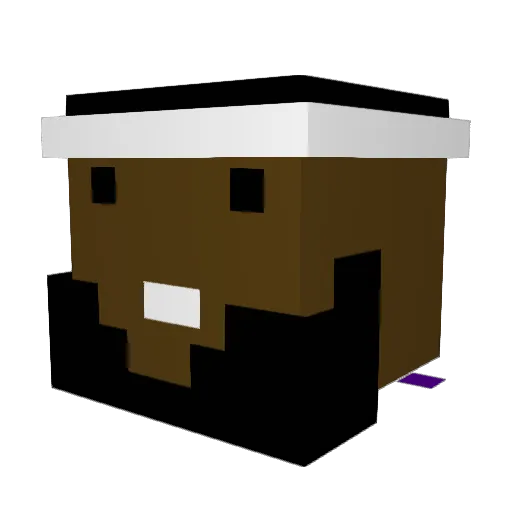 AMANCALLEDOTTO Minecraft avatar head, 3D render