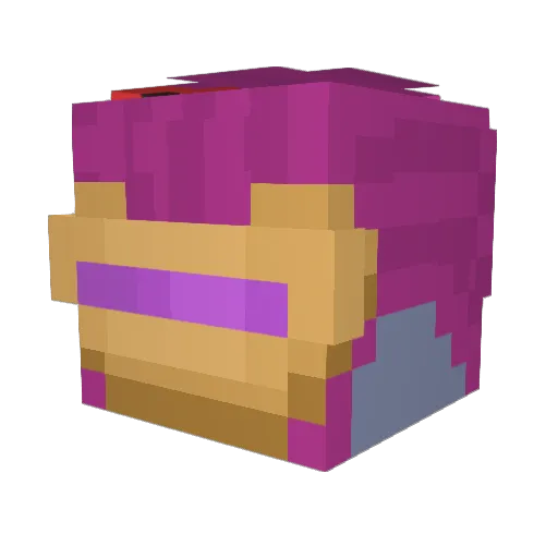 AMAND_a Minecraft avatar head, 3D render